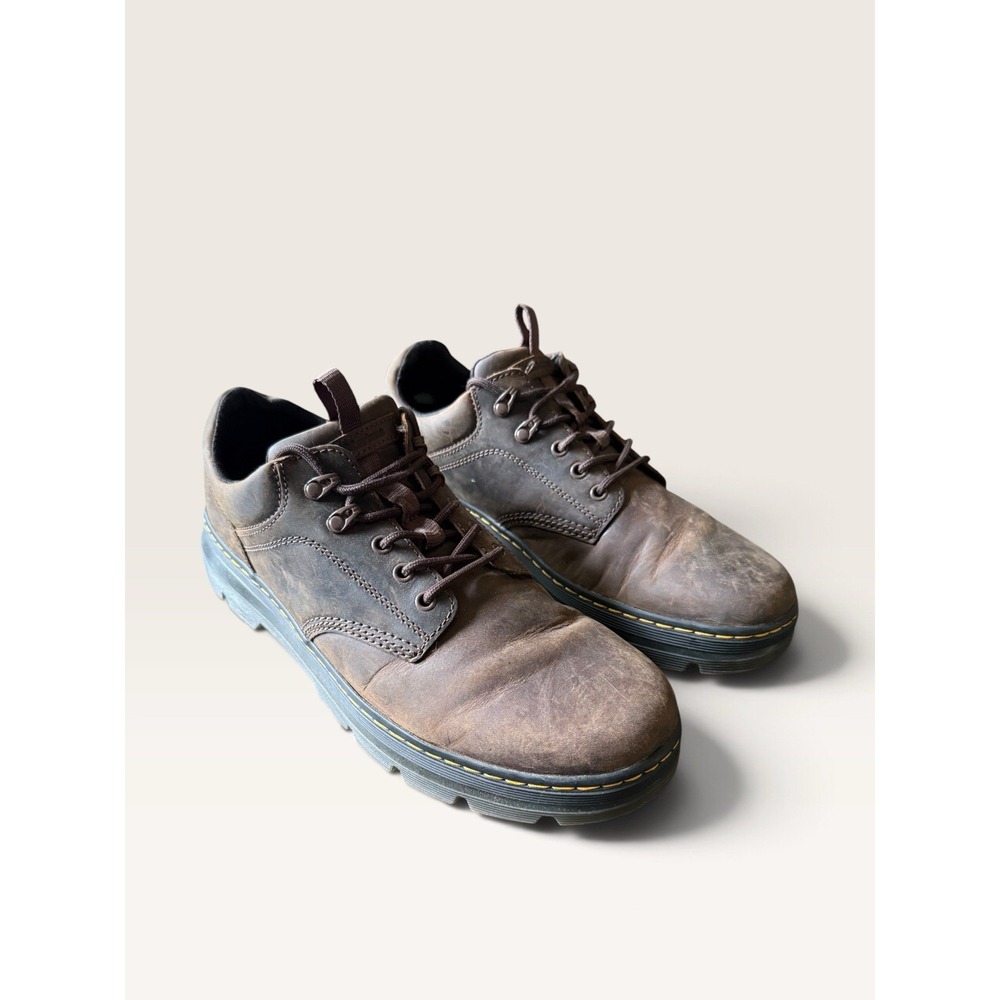 Dr. Martens Reeder Crazy Horse Leather Utility Shoes-US Men's 14-Brown-Air Wair